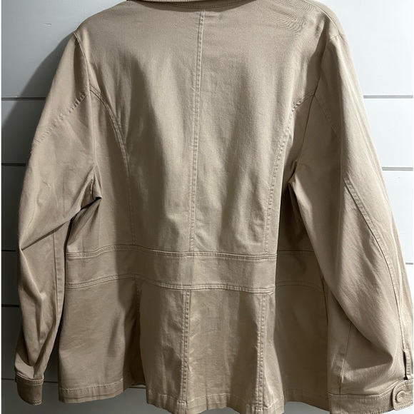 Venezia Lane Bryant Coat Jacket Tan Khaki Career Size 18 NEW - Picture 16 of 16